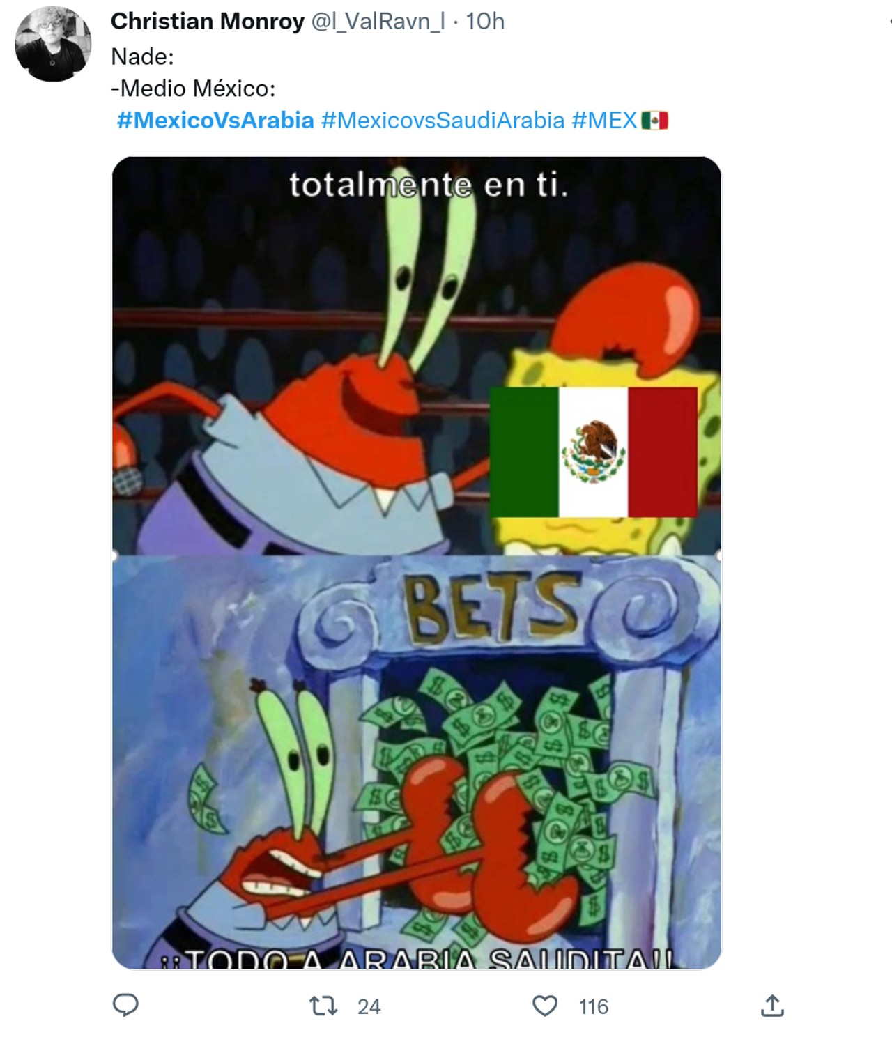 Memes méxico mundial arabia saudita6
