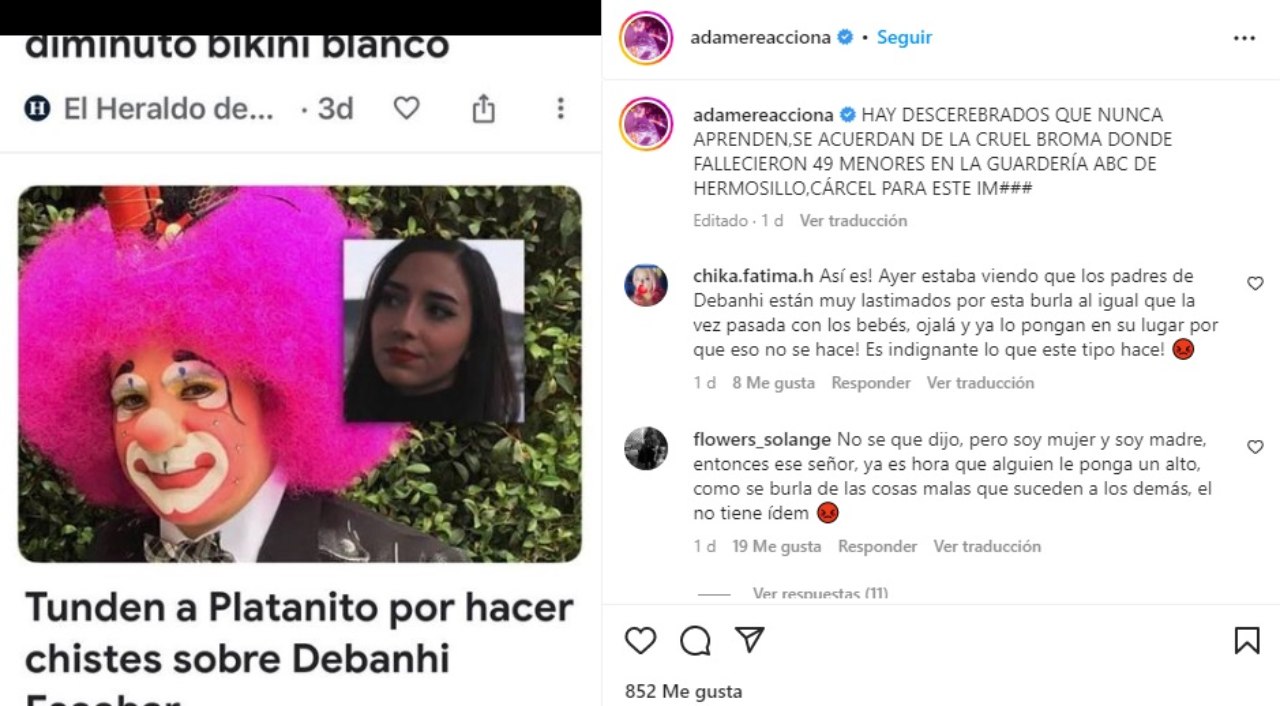 Adame pide carcel para platanito