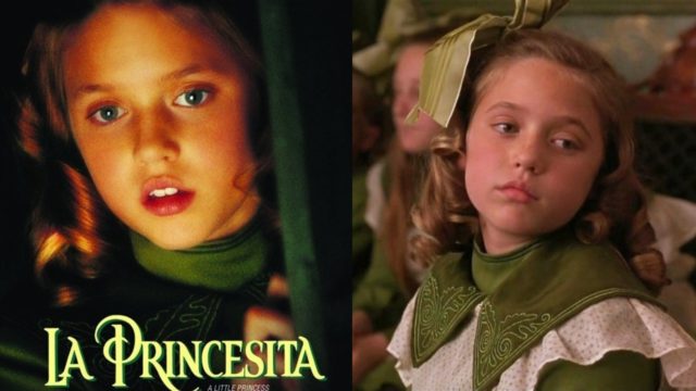 Niña La princesita antes ahora pelicula