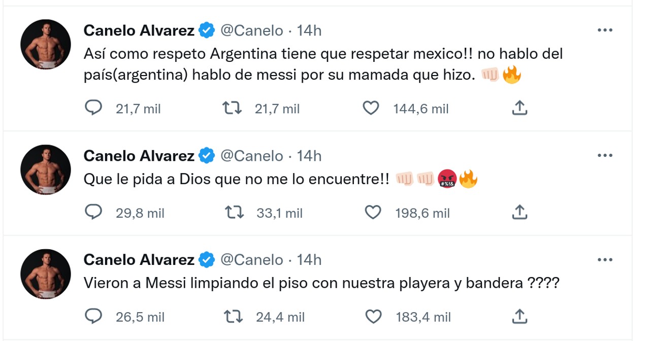 Messi Canelo mexicana twitter