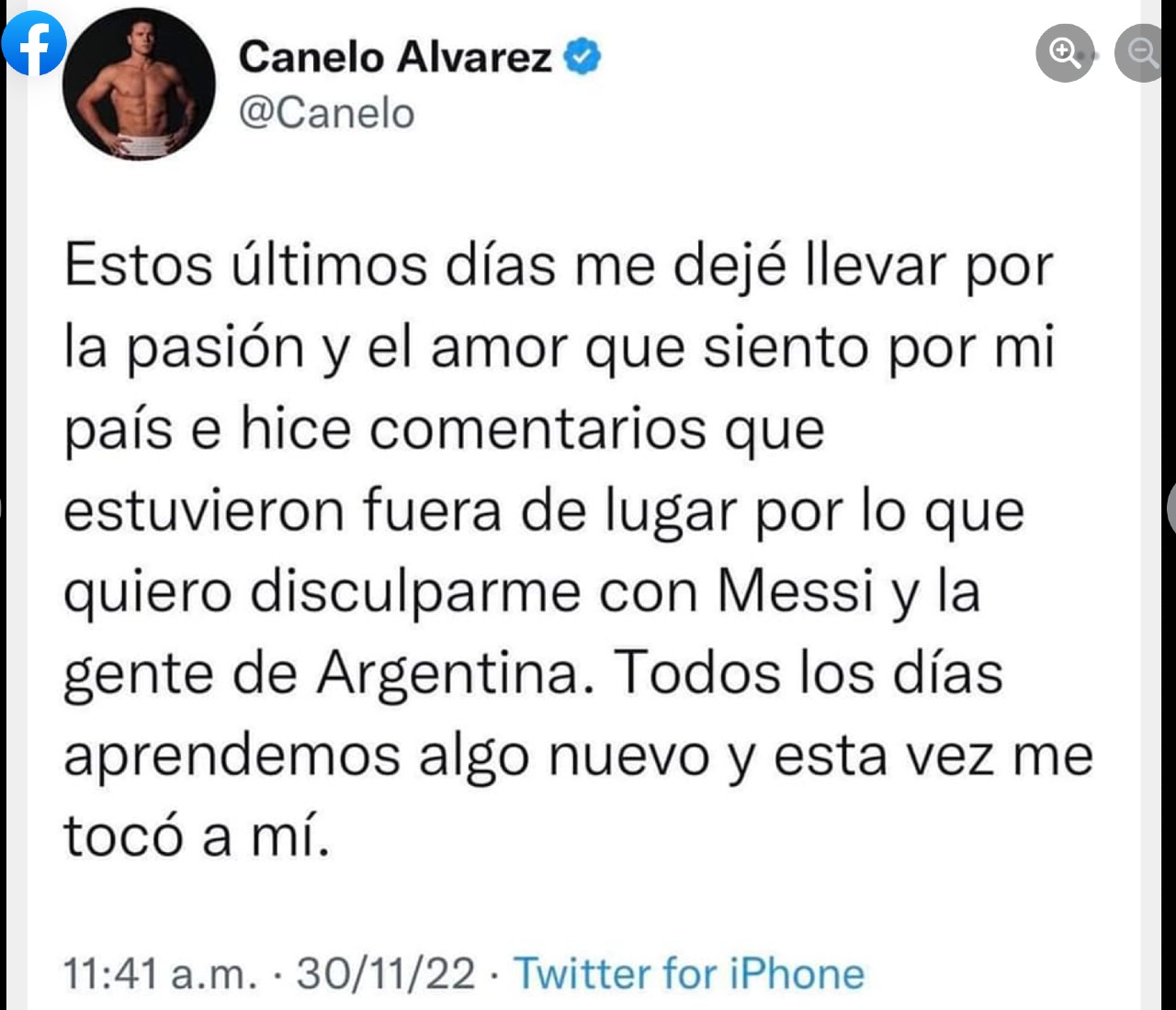 Canelo México Messi pelea instagram