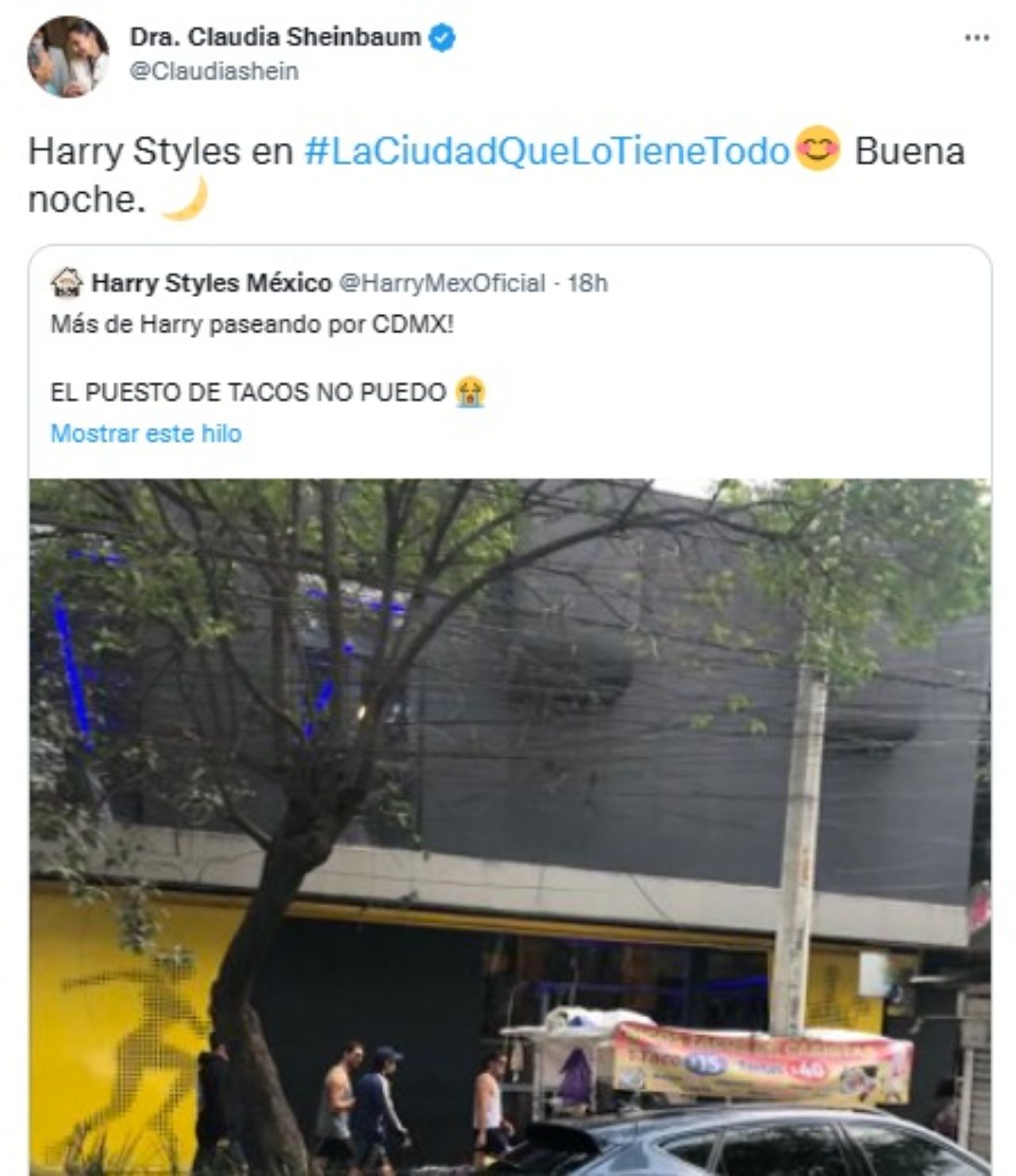 Claudia Sheinbaum alegra Harry Styles CDMX