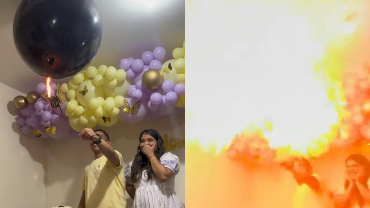 Fiesta revelación género explosión