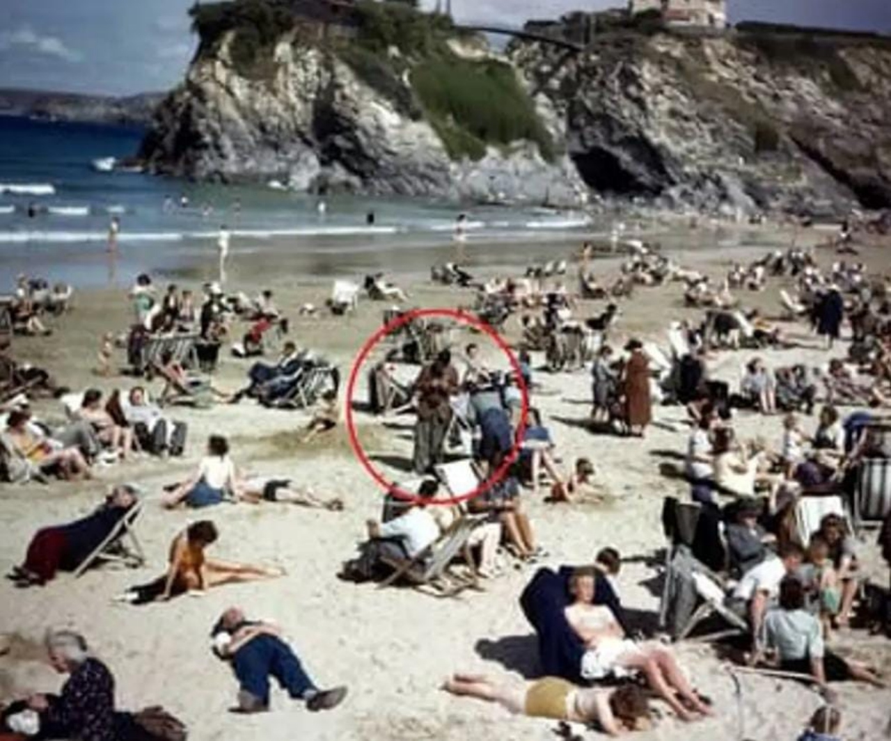 Foto playa viajero en el tiempo