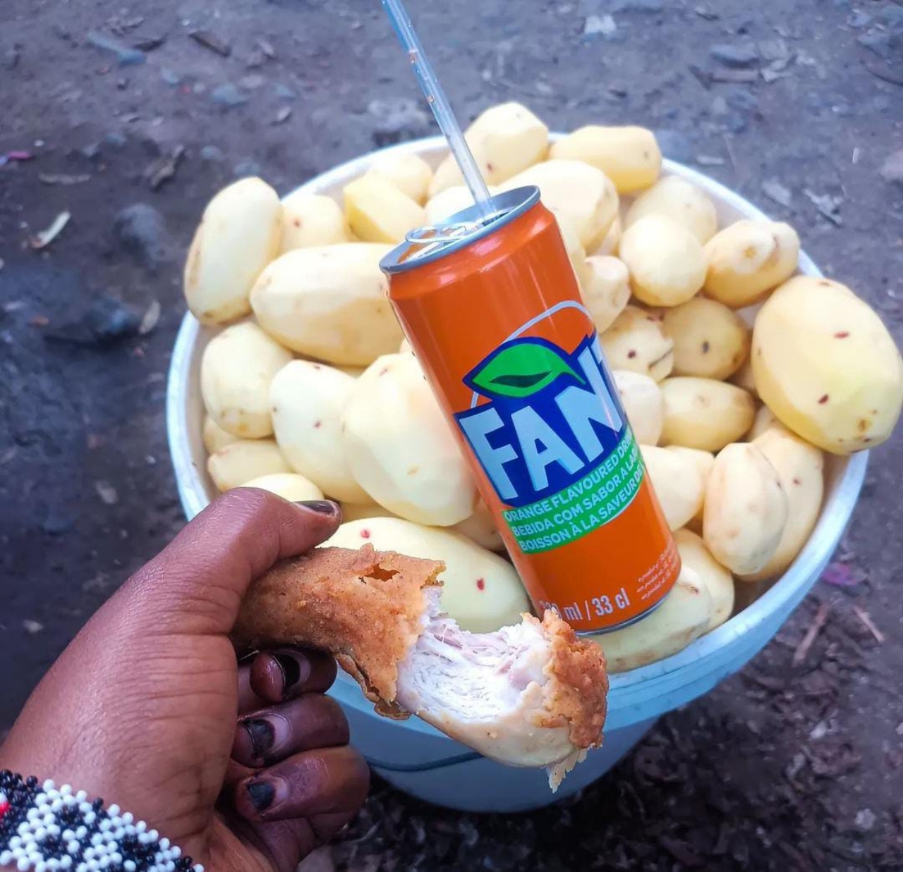Joven papas fritas
