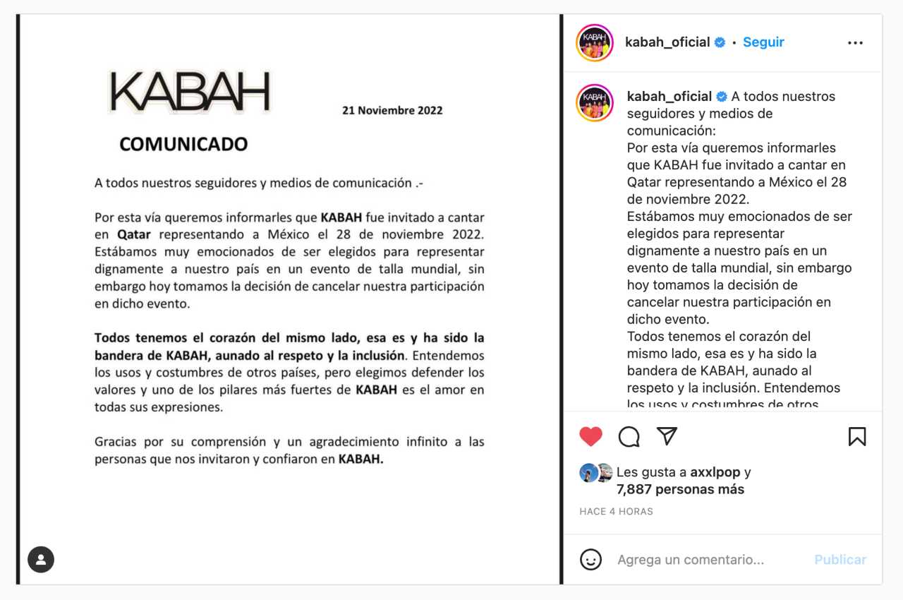 Kabah rechaza participar en el Mundial