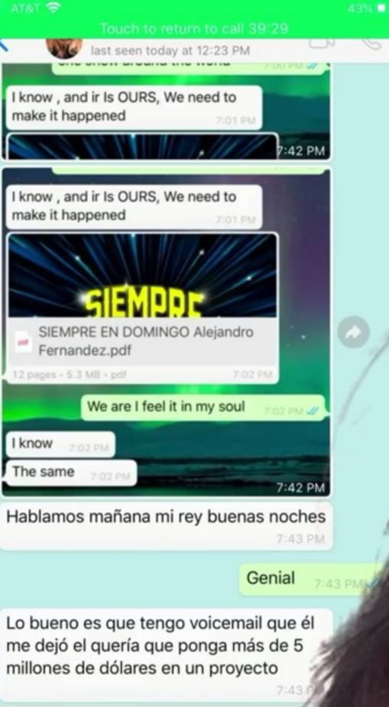 Mirna Velasco conversación