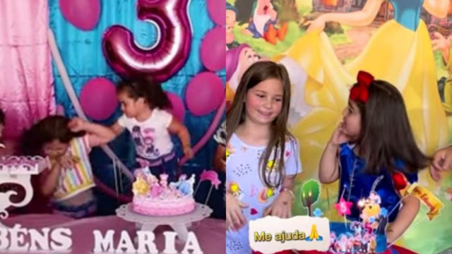 NiÃ±as pastel escena