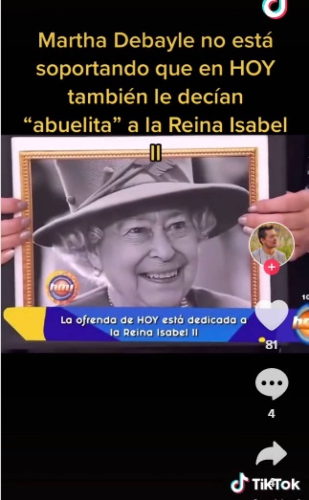 Reina Isabel II ofrenda programa Hoy