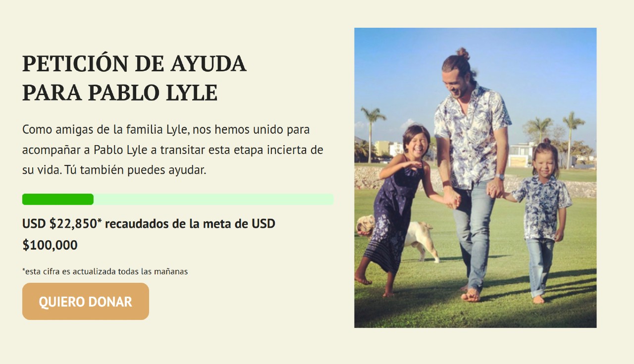 Pablo Lyle familia donaciones