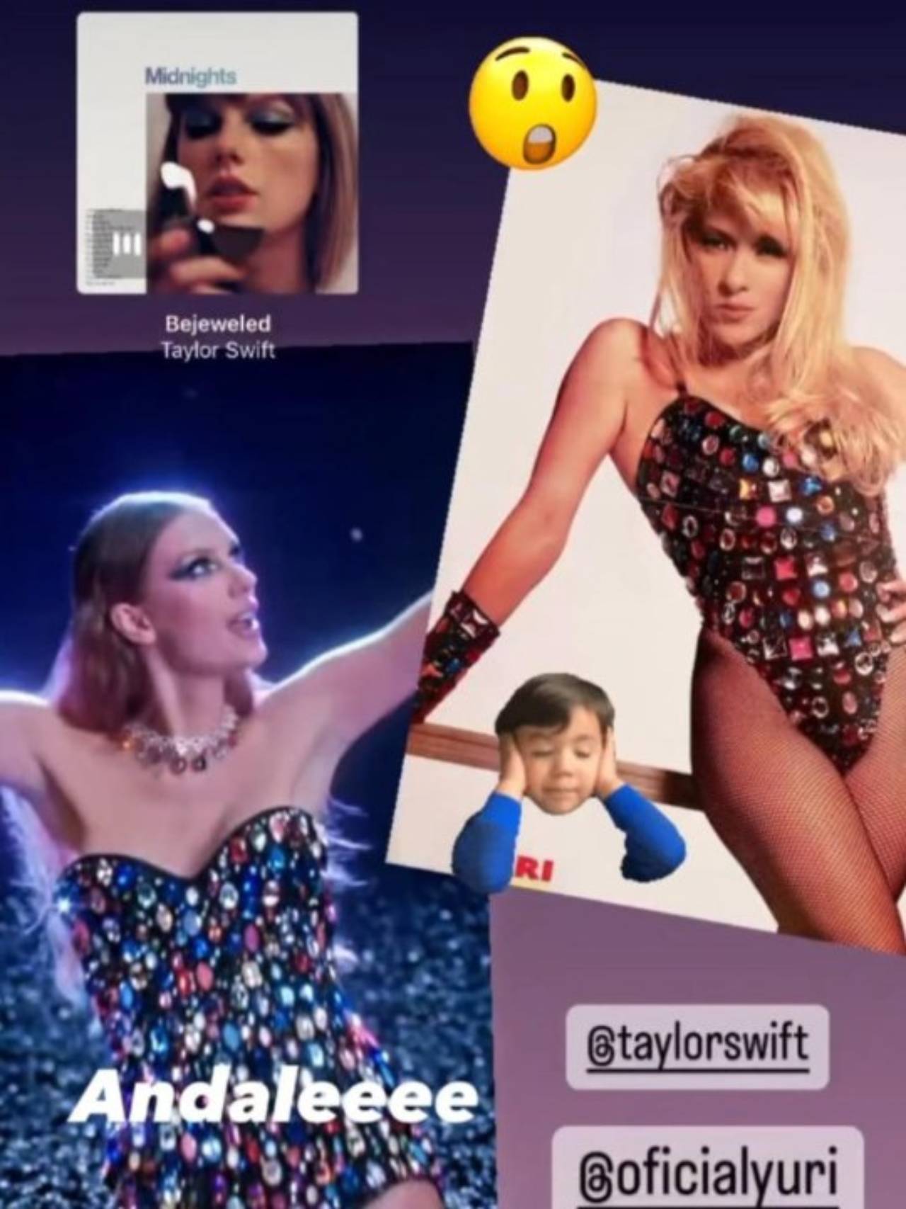 Taylor Swift look Bejeweled igual Yuri