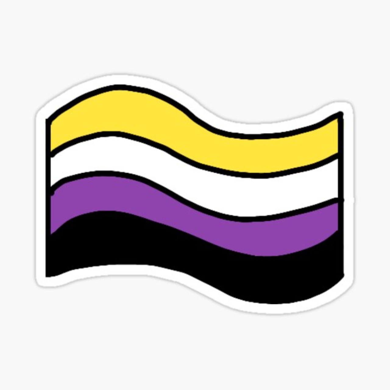 Bandera genero no binario maÃ±anitas lenguaje
