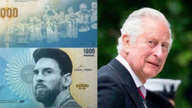 Billete Rey carlos III Messi billete