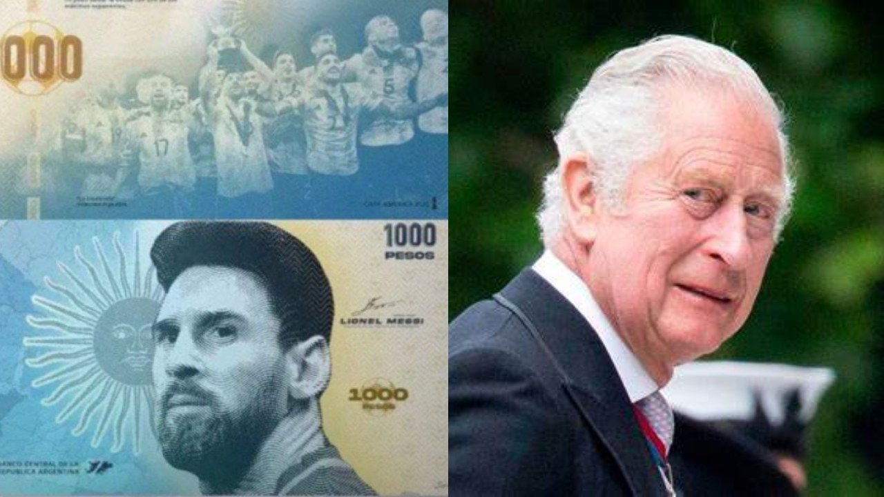 Billete Rey carlos III Messi billete