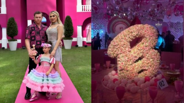 Canelo organiza lujosa fiesta hija Barbie