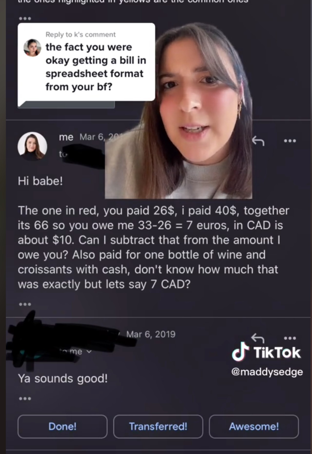 hombre novia excel tiktok