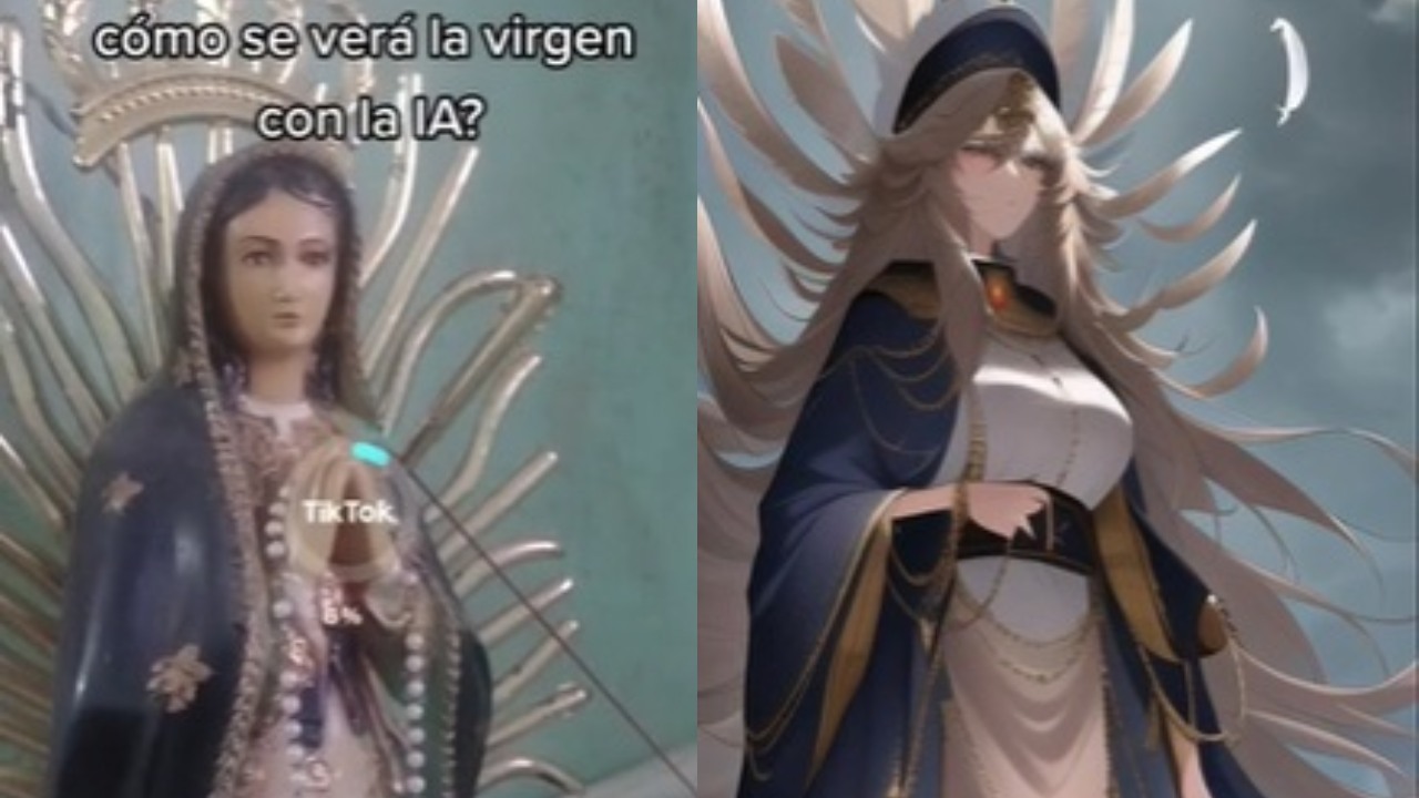 Virgen de Guadalupe inteligencia artificial anime