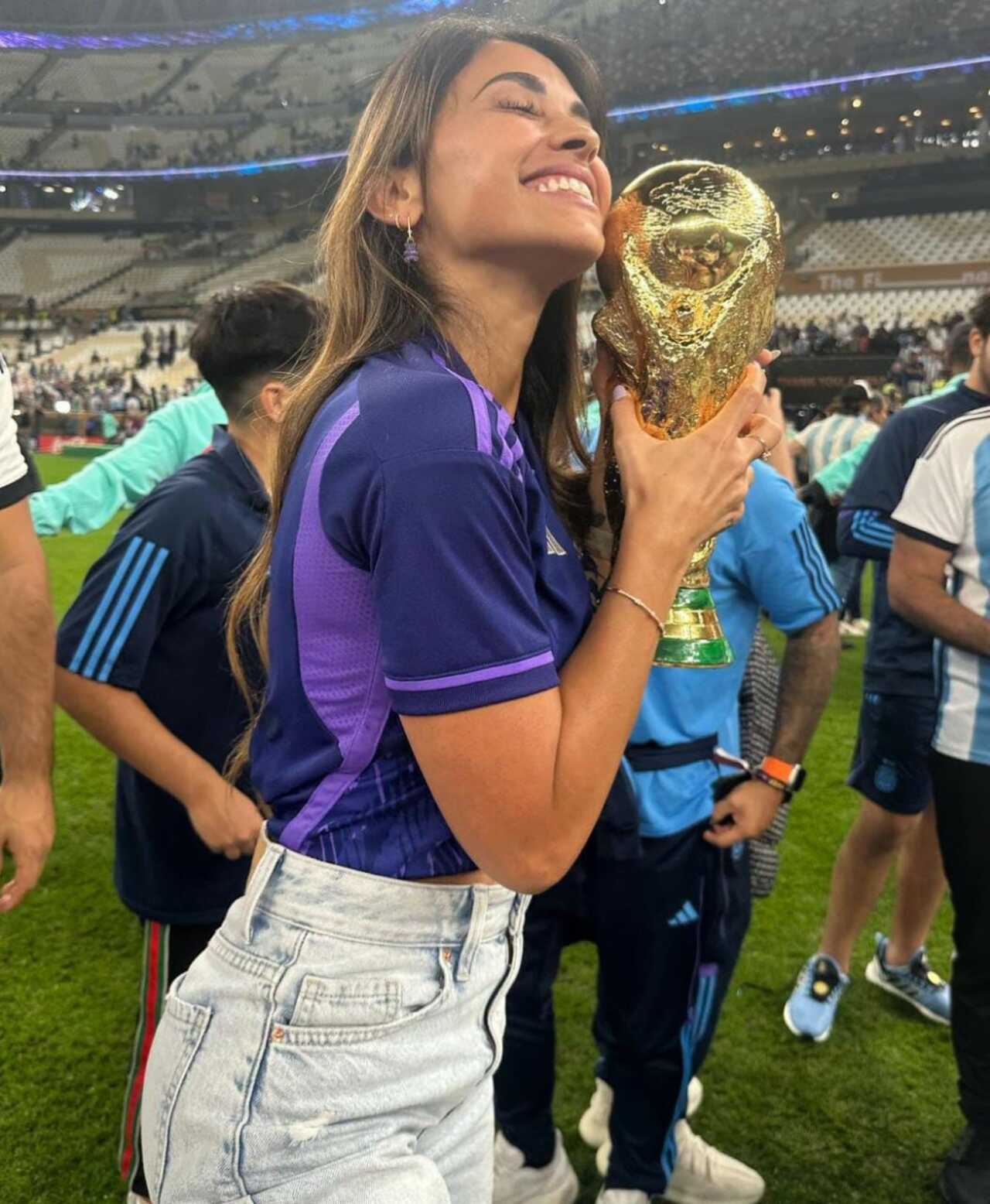 Esposa de Messi fotos Copa del Mundo 