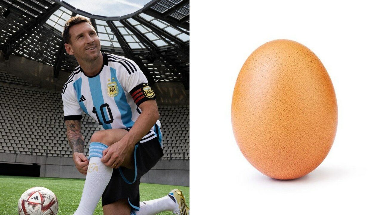 Messi derrota huevo Instagram mas likes