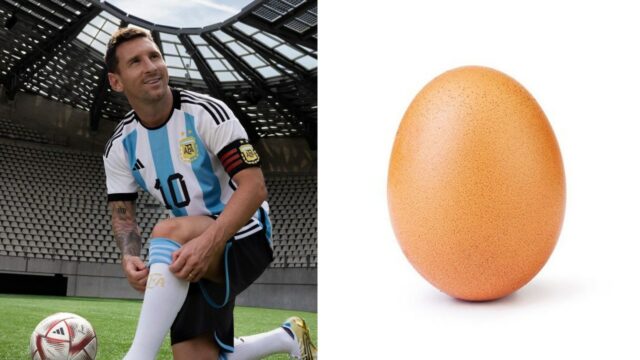 Messi derrota huevo Instagram mas likes