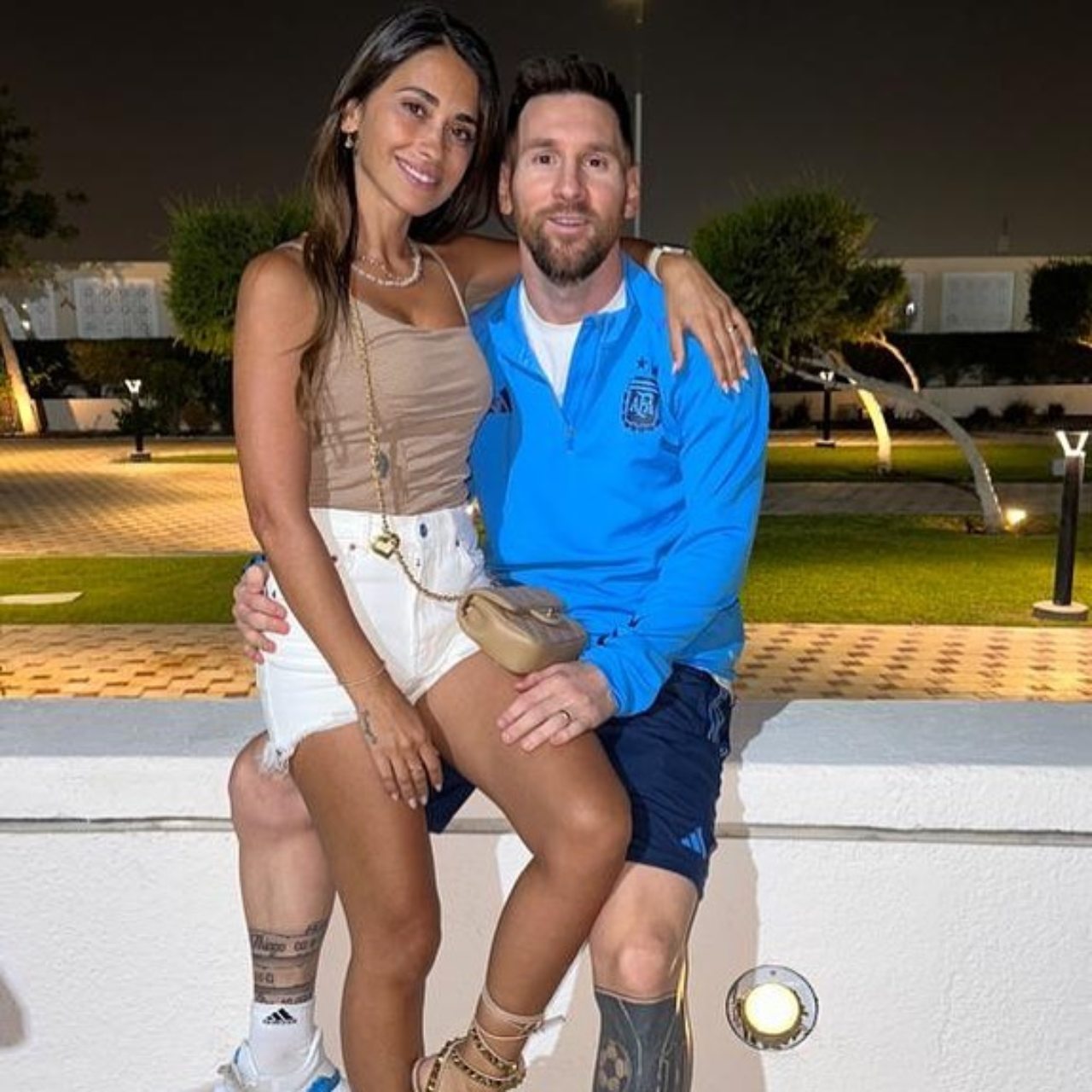 Messi y su esposa Antonella Roccuzzo