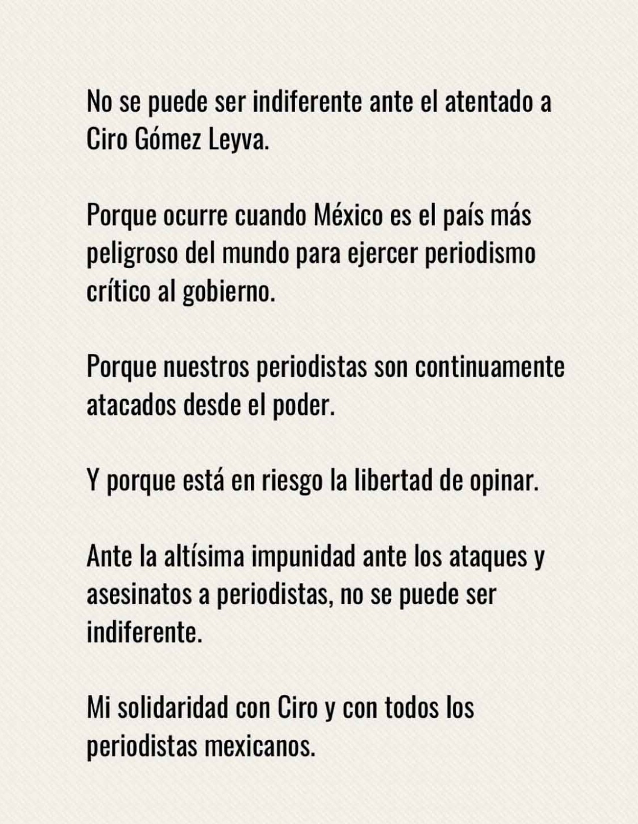 Eugenio Derbez inseguridad México