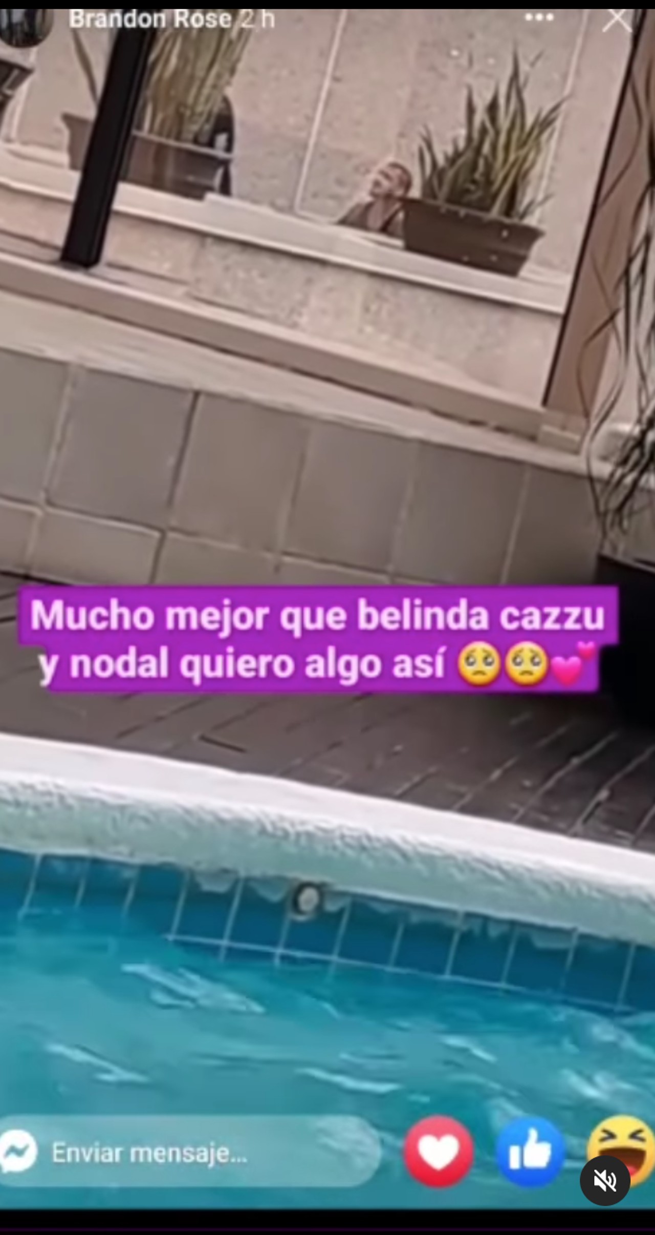 Cazzu Nodal alberca