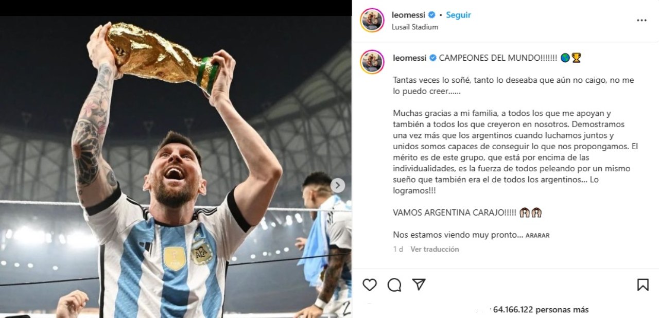 Messi nuevo record Instagram mas likes