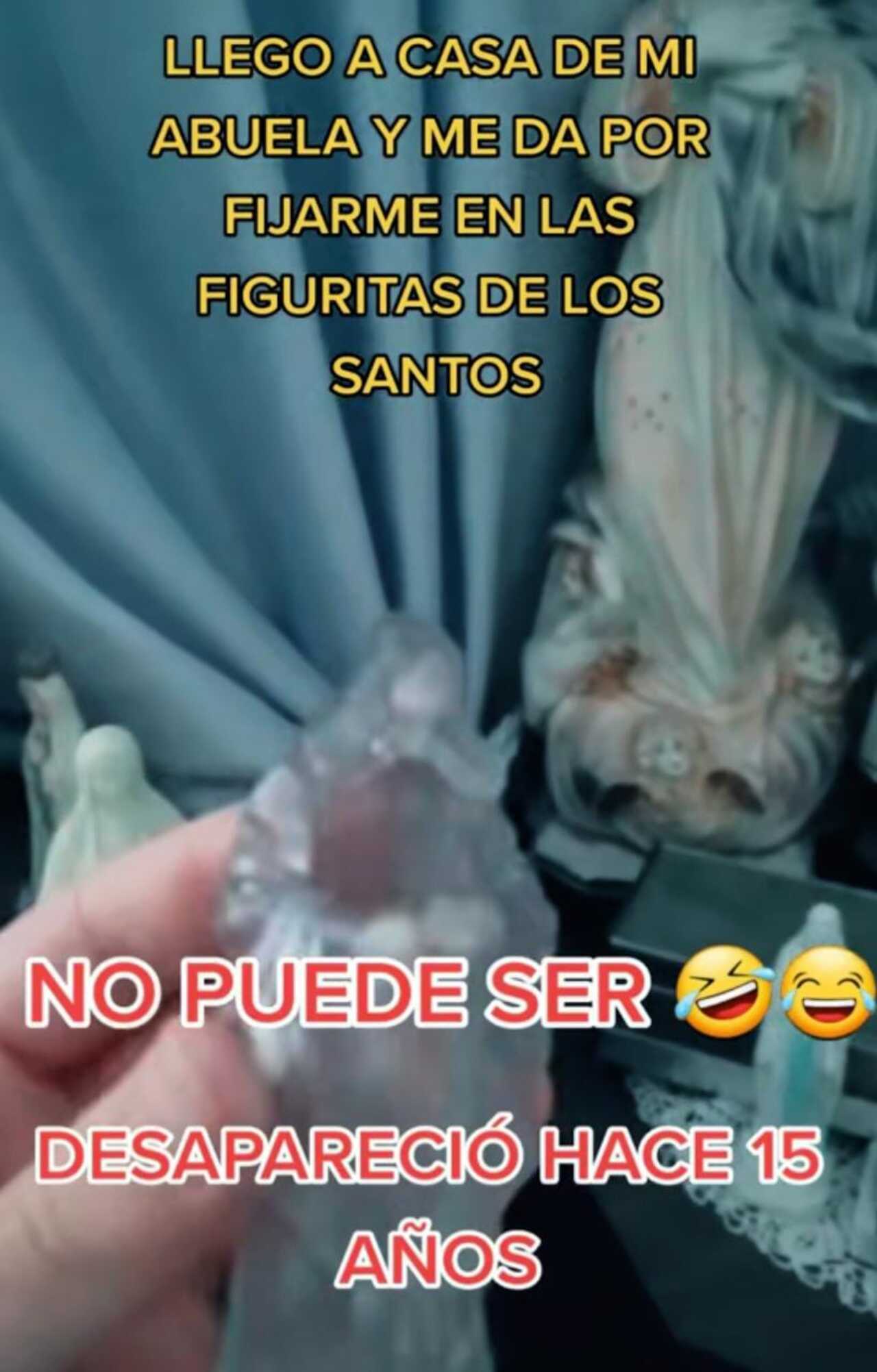 Star Wars figura junto a los santos