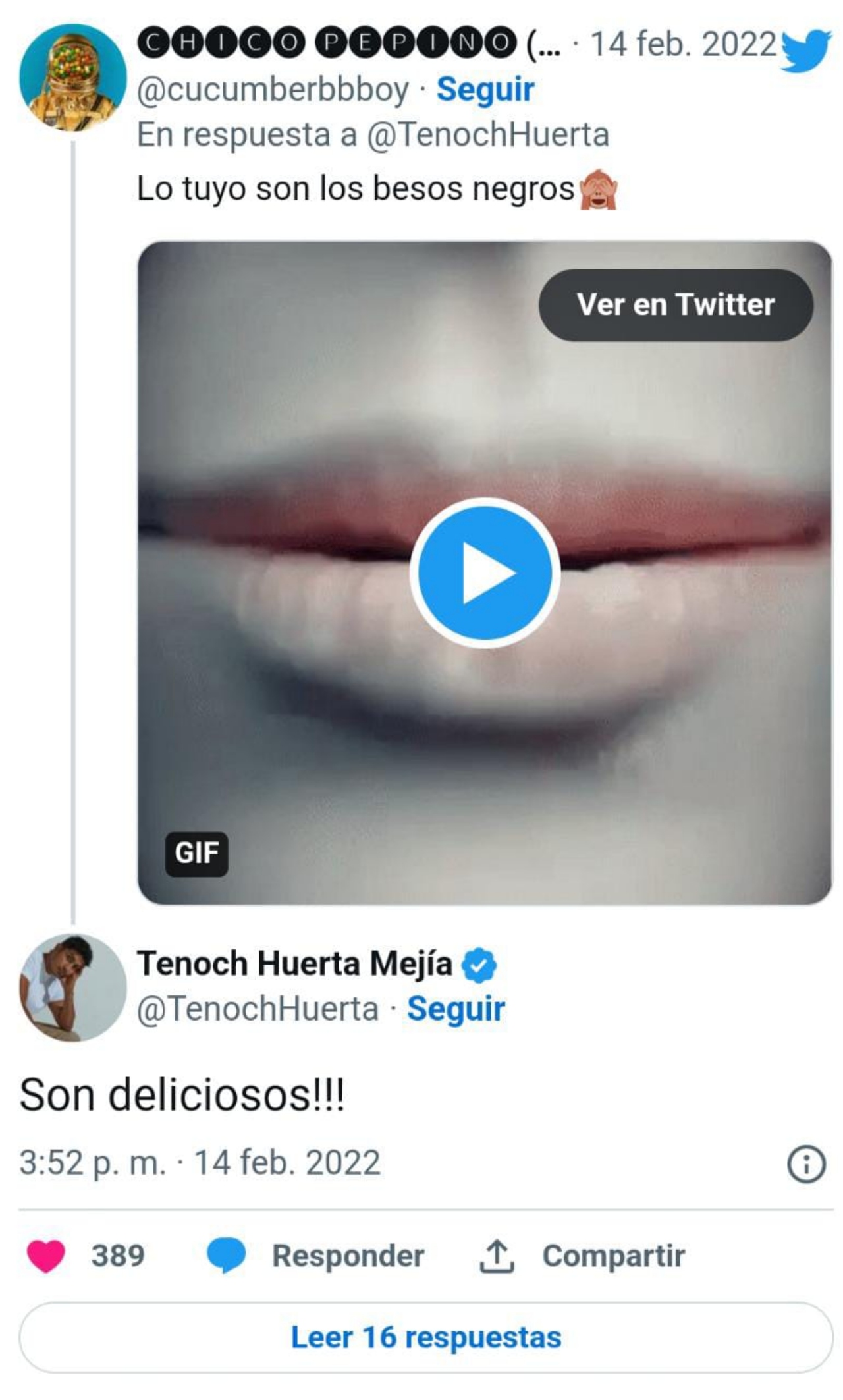 Tenoch Huerta twitter