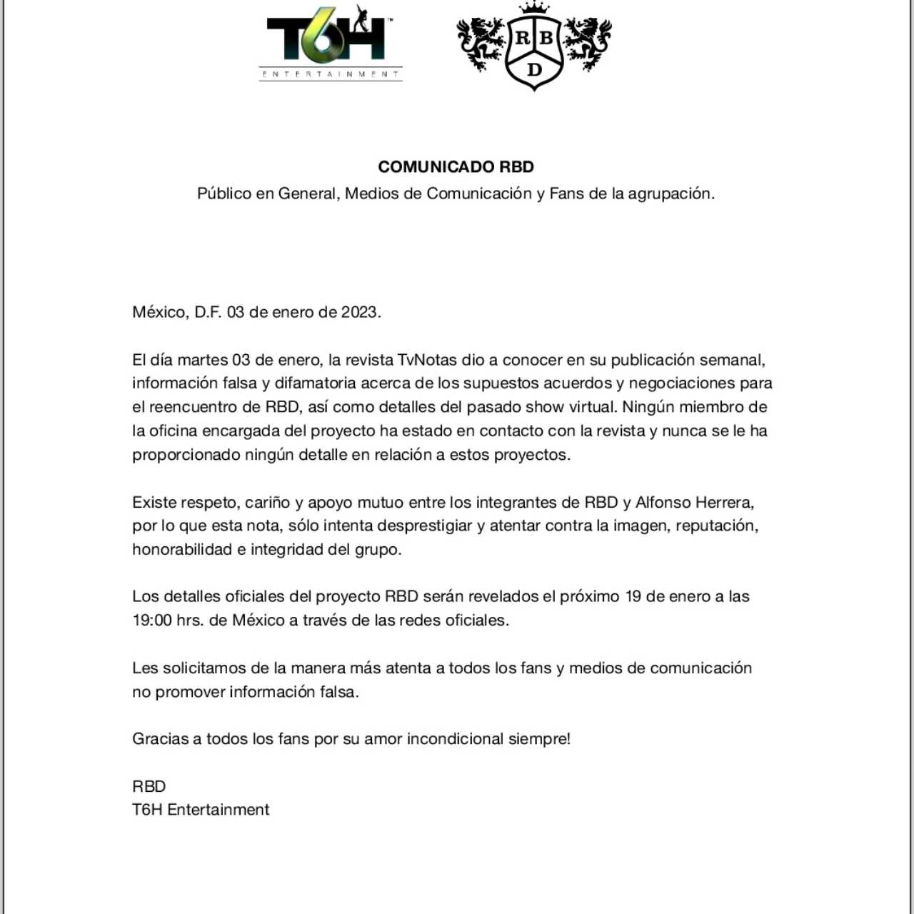 RBD desmiente a TVNotas