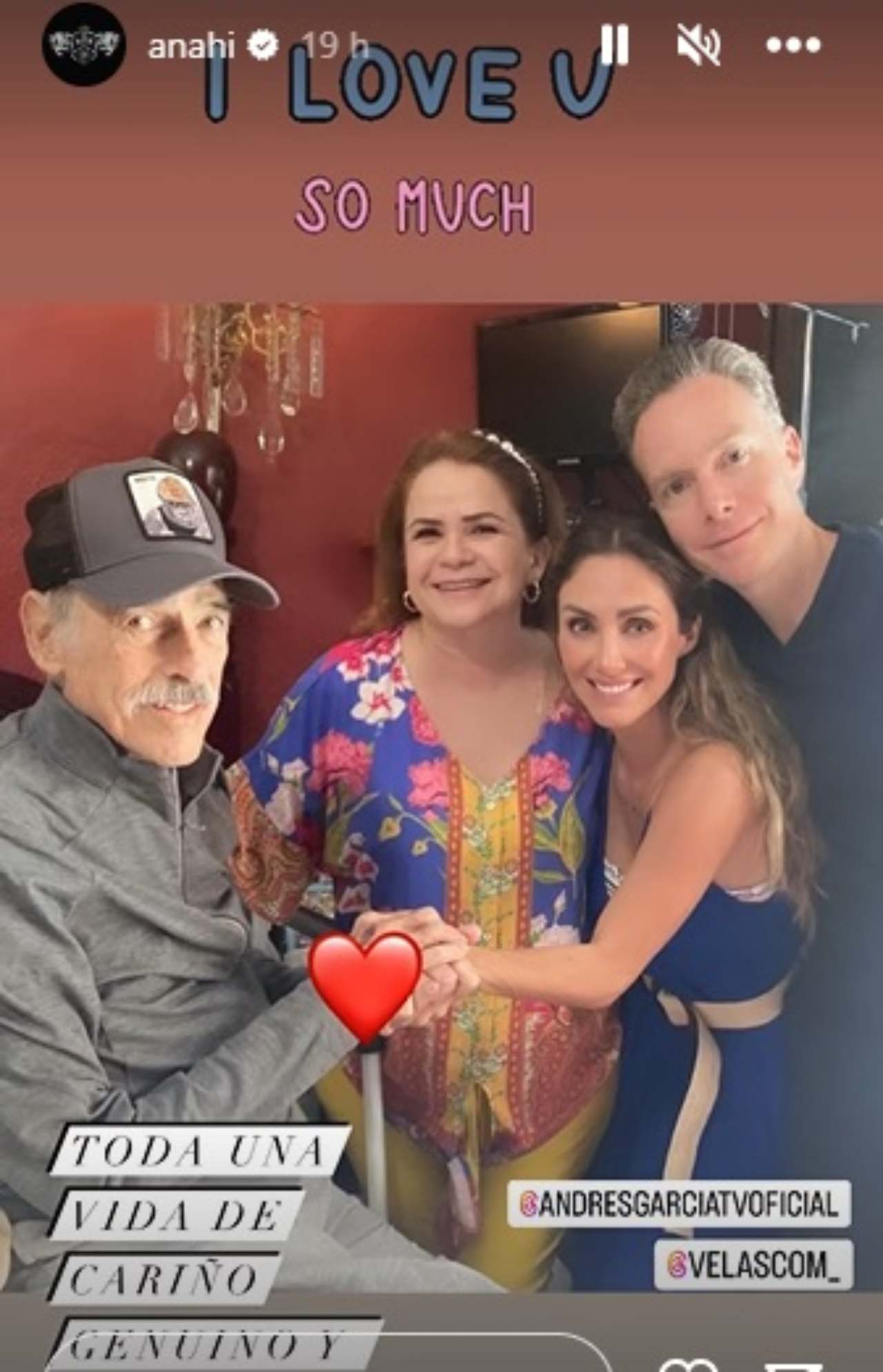 Anahi visita Andres Garcia reencuentro emotivo fotos