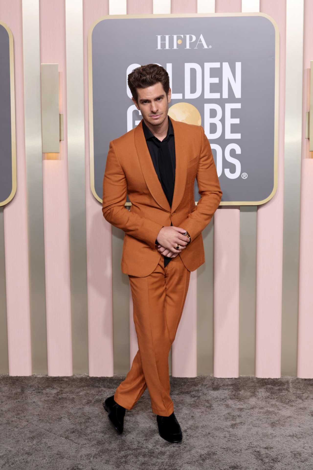 Andrew Garfield en los Globos de Oro 2023