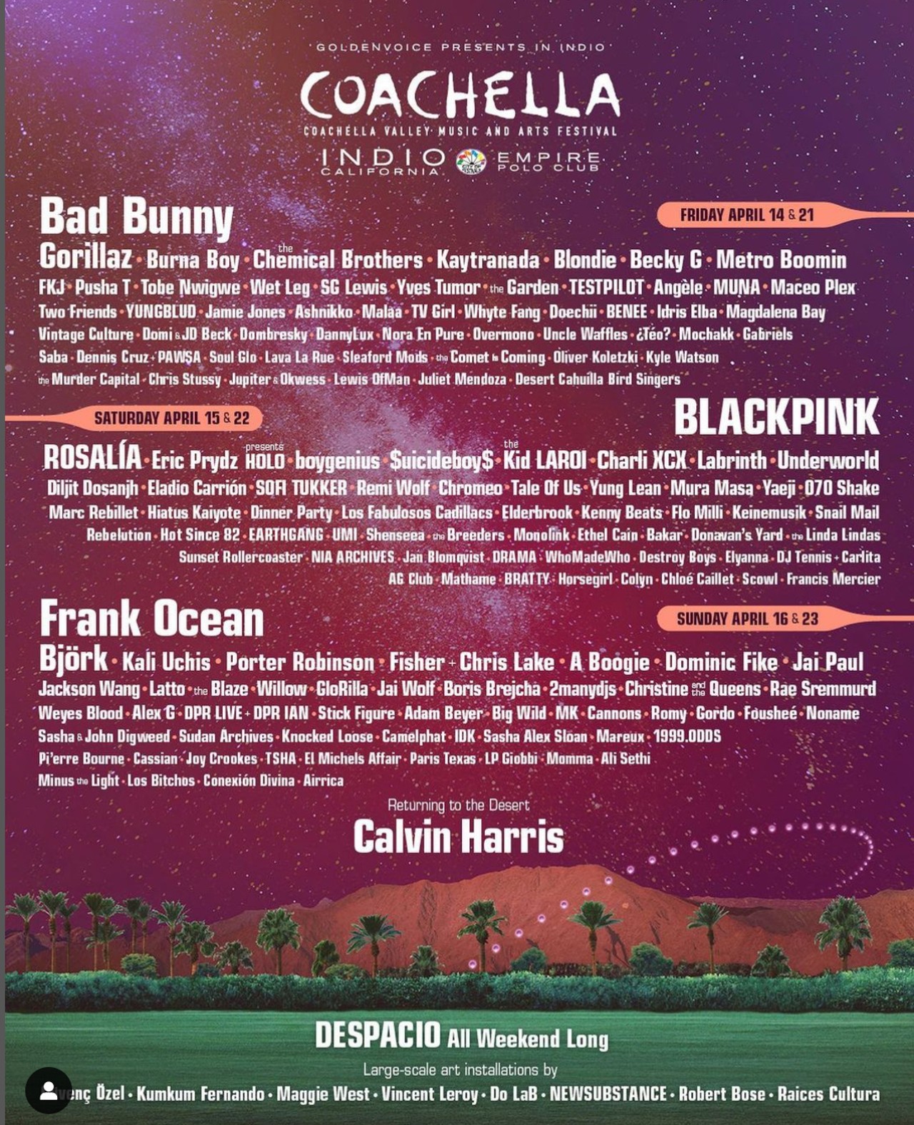 Bad Bunny Coachella presentacion