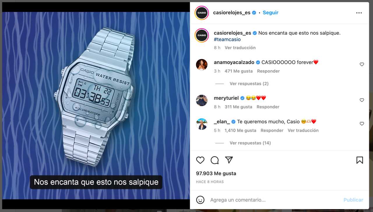 Casio se burla de Shakira