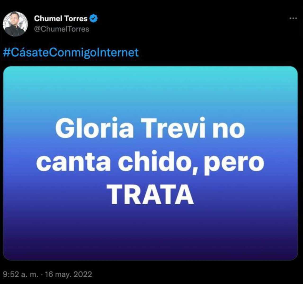 Chumel chiste Gloría Trevi