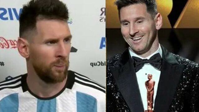 Messi premio que miras bobo frase