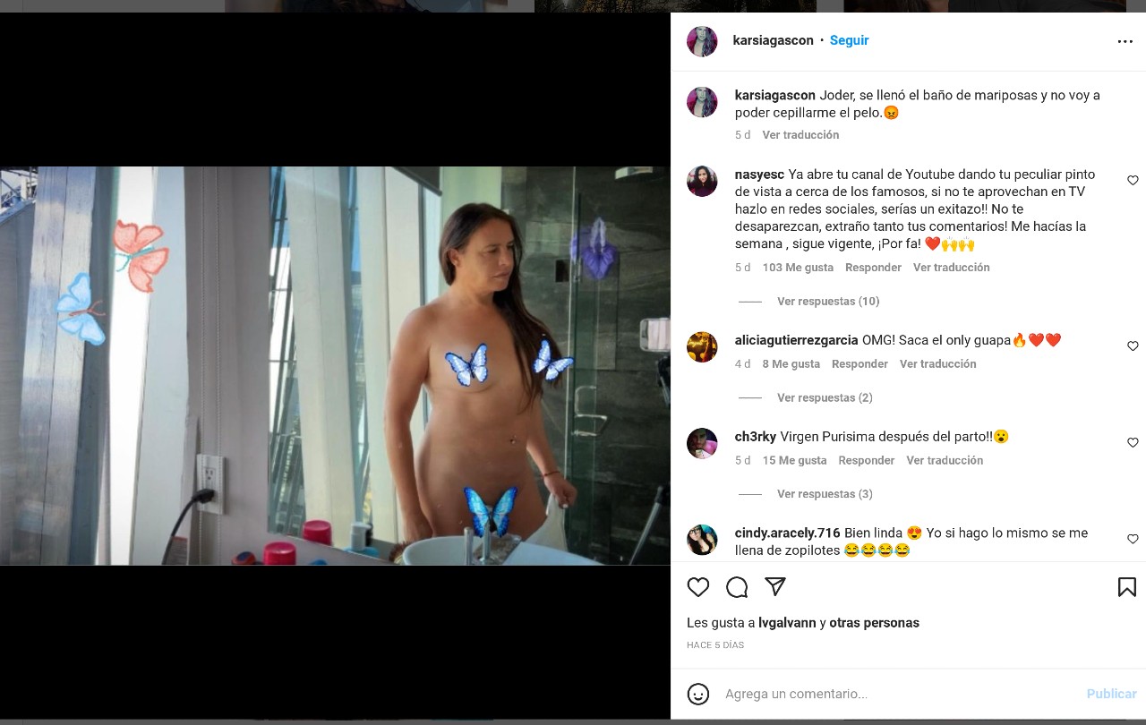 Karla Sofía Gascón mensaje publicacion