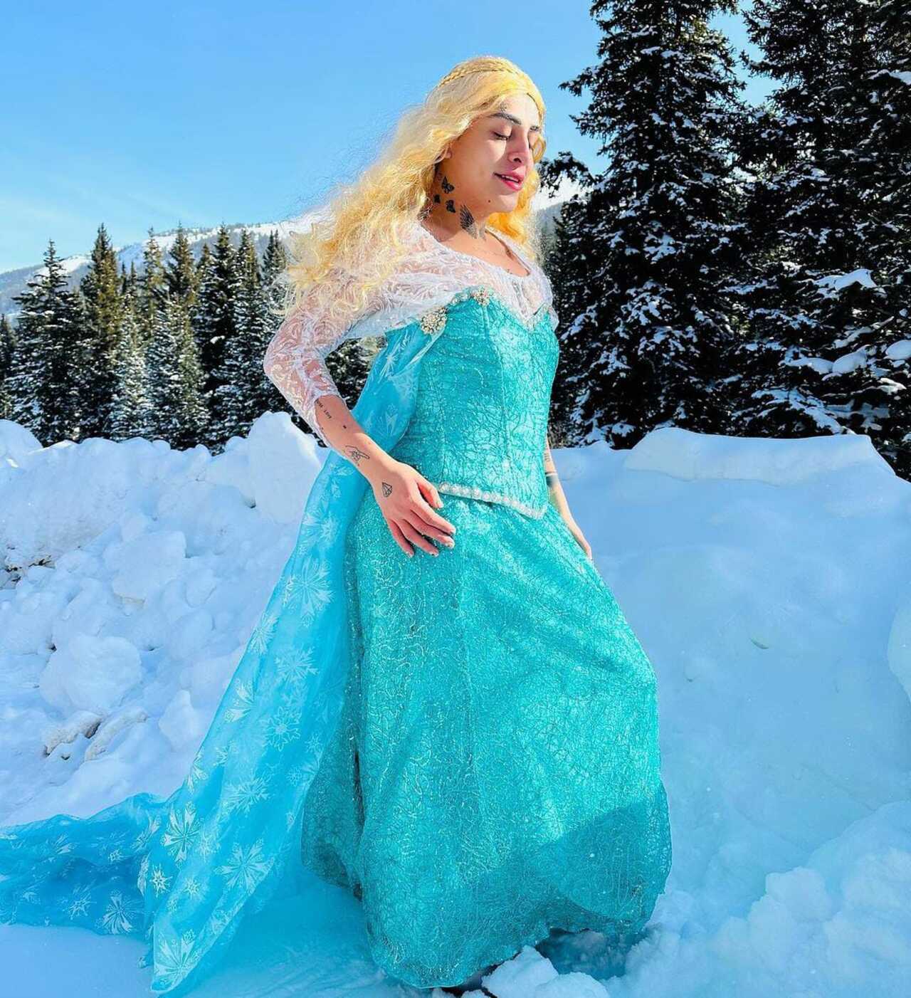 Kunno se viste de Frozen