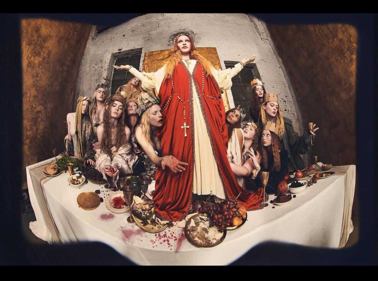 Madonna cuadro última cena 