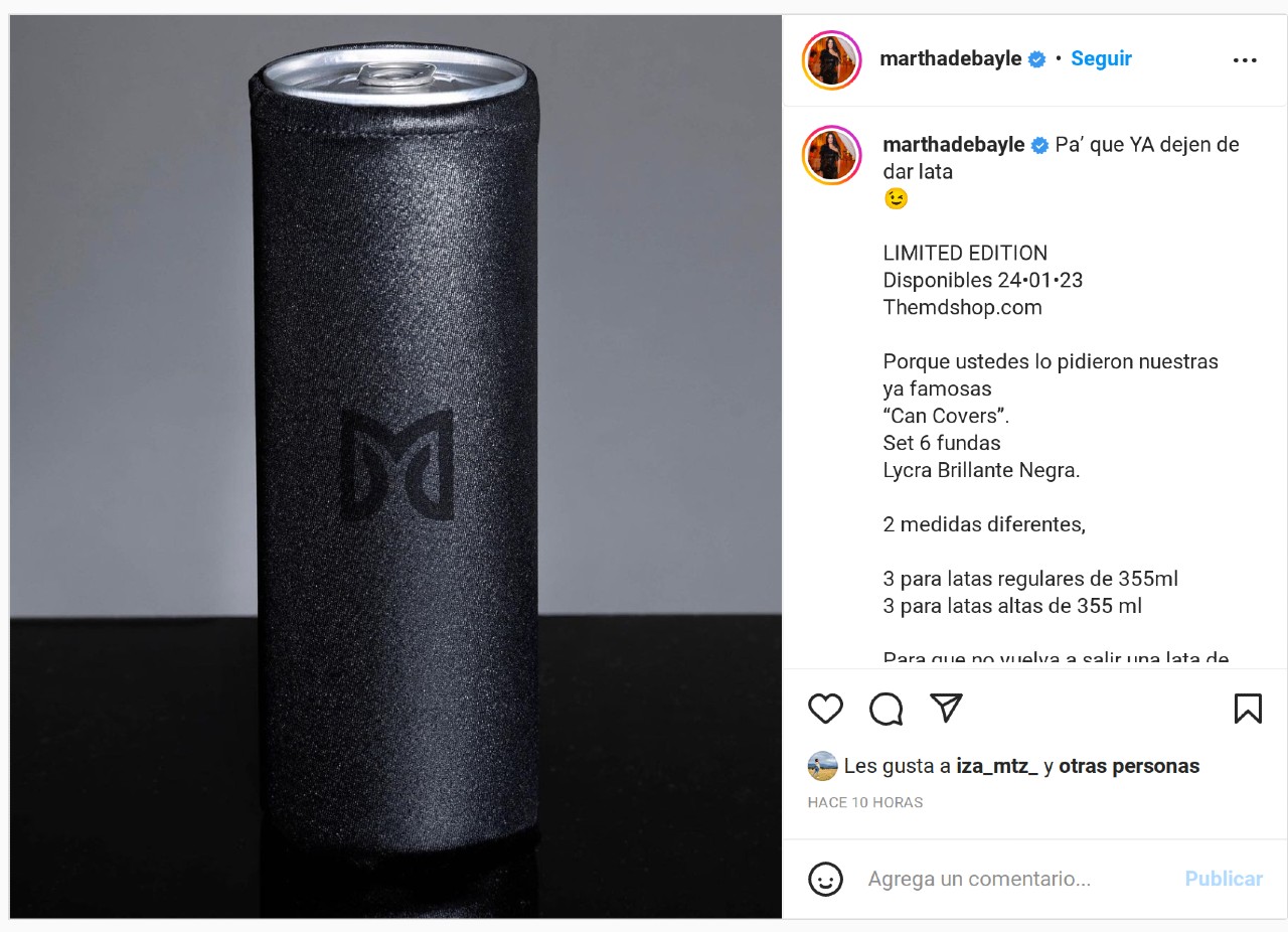Martha Debayle lata calcetín