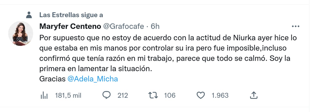 MaryFer Centeno Niurka responde agresión