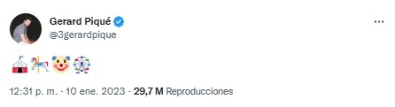 Pique reacciona tweet cancion Shakira