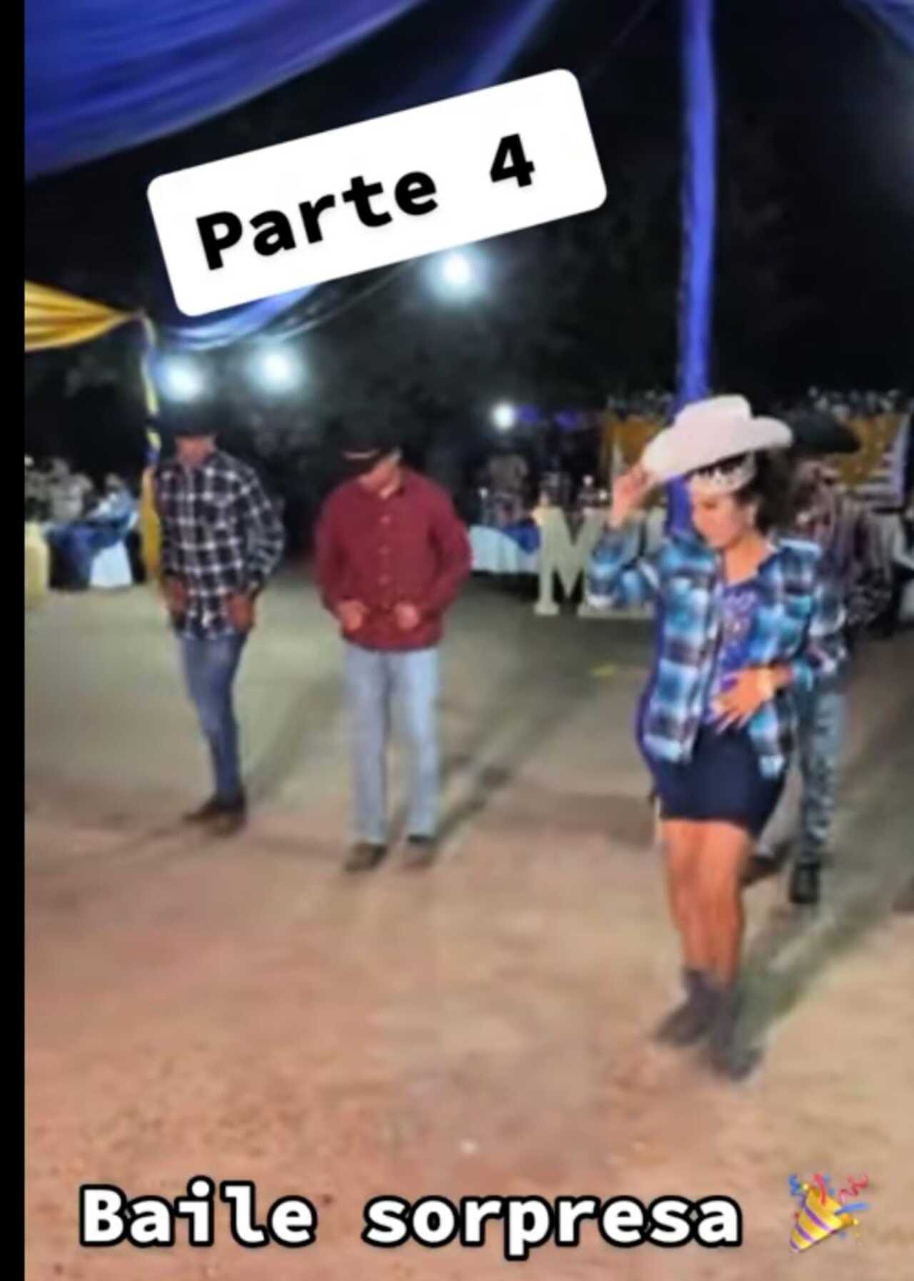 Quinceañera baile tiesos