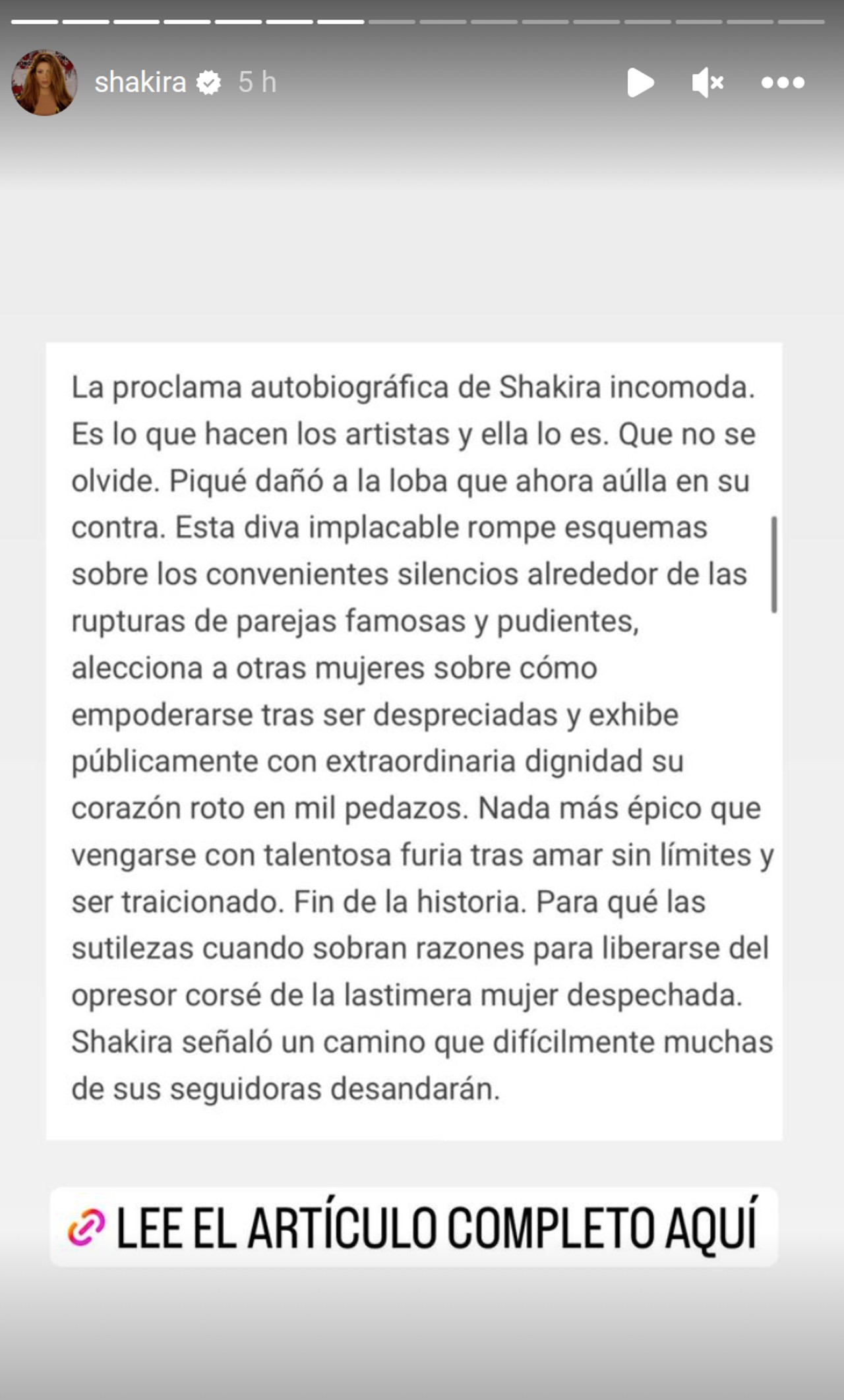 Shakira críticas Clara Chía