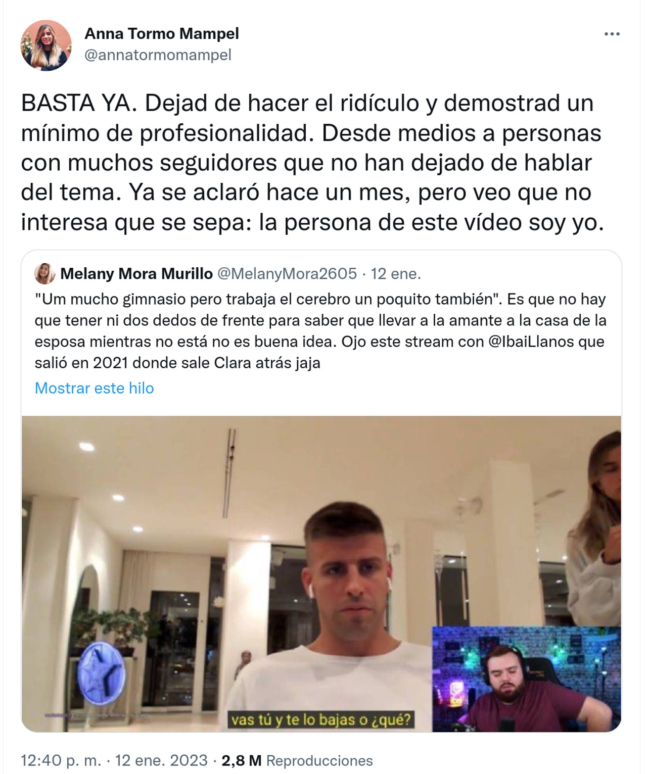 Clara Chía Shakira Piqué Mujer