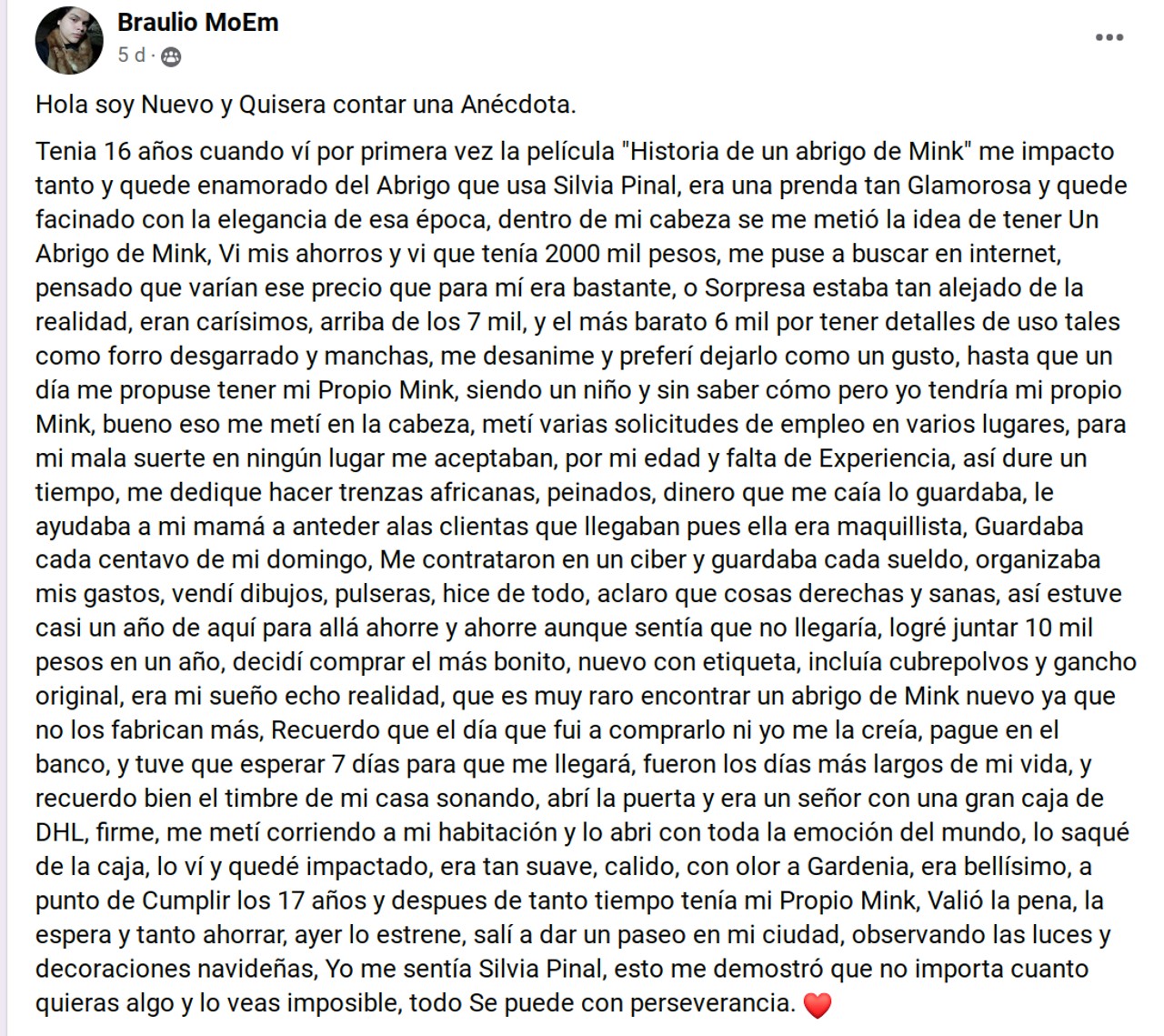 Chico Silvia Pinal abrigo mink