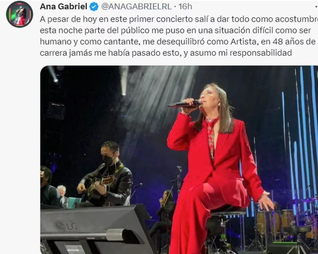 Ana Gabriel escenarios