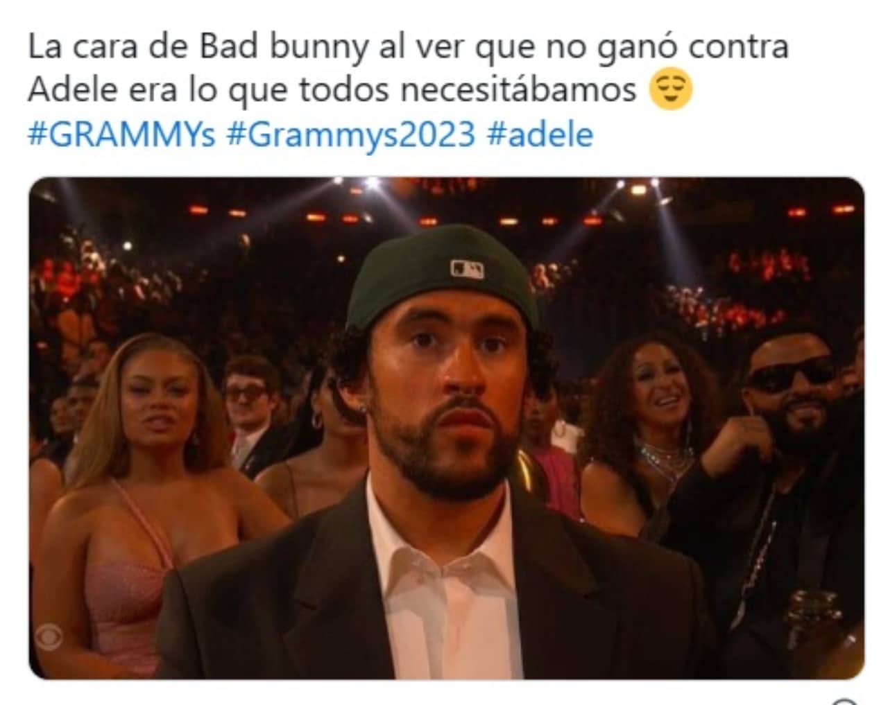 Meme Bad Bunny ganar Grammy Adele 2023 