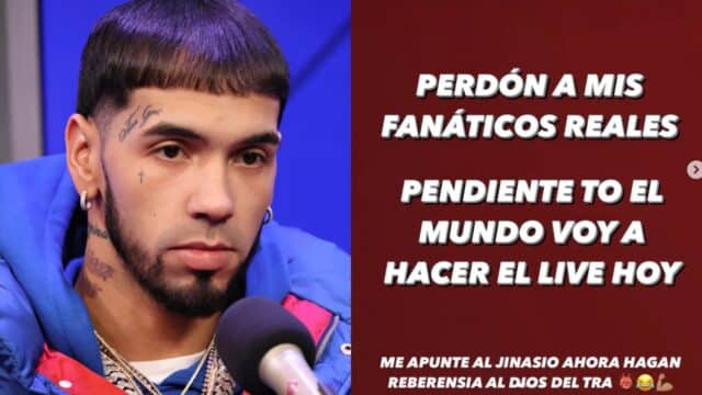 Anuel jinasio escribir mal dos veces